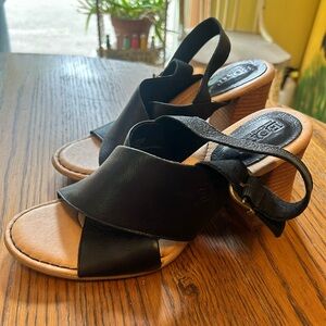 Born Black Strappy Heels